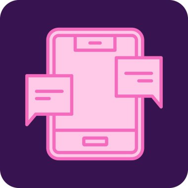 Akıllı telefon. Web simgesi basit illüstrasyon