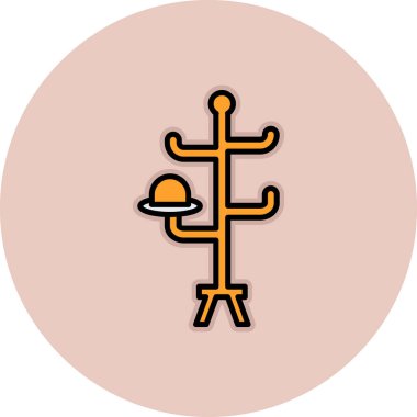 Bir noel ağacı simgesinin vektör illüstrasyonu