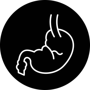 İnsan kalp vektör simgesi, basit biçim