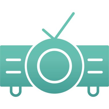 TV simgesi vektör illüstrasyonu