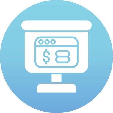 ATM makinası. Web simgesi basit illüstrasyon