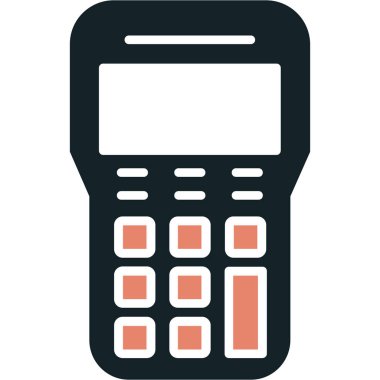 hesap makinesi simgesi vektör illüstrasyonu