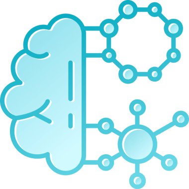 Bağlı çizgi simgesine sahip beyin