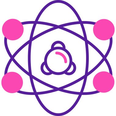 atom. Web simgesi basit illüstrasyon