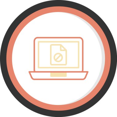 Bilgisayar. Web simgesi basit illüstrasyon