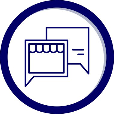 Mesaj var. Web simgesi basit tasarım