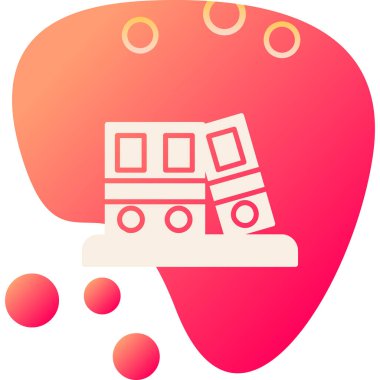 Bir harita simgesinin vektör illüstrasyonu