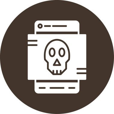 Kurukafa simgesi vektör illüstrasyonu