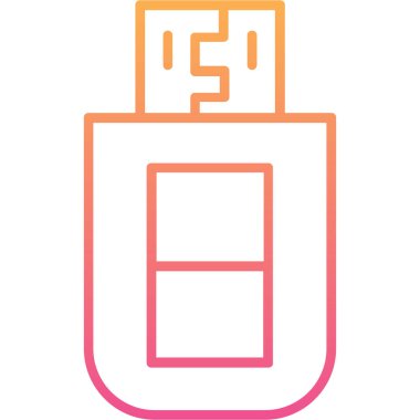 Bir torba simgesinin vektör illüstrasyonu