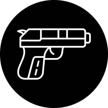 Bir silah simgesinin vektör illüstrasyonu