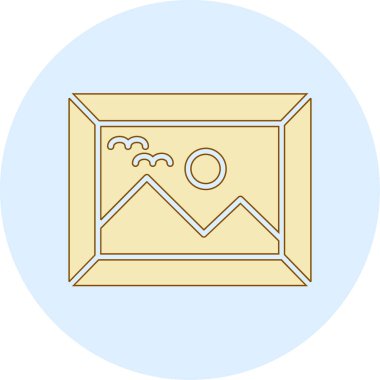 Bir harita simgesinin vektör illüstrasyonu