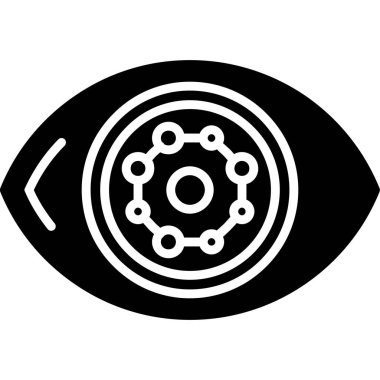 Göz simgesi, vektör illüstrasyonu