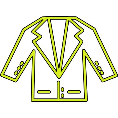 giysi ceketi vektör simgesi