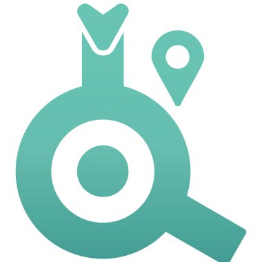 konum haritası belirleyici simgesi doldurulmuş dış hat biçimi