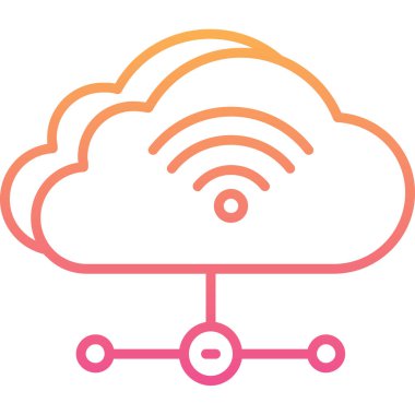 bulut hesaplama vektörü simgesi