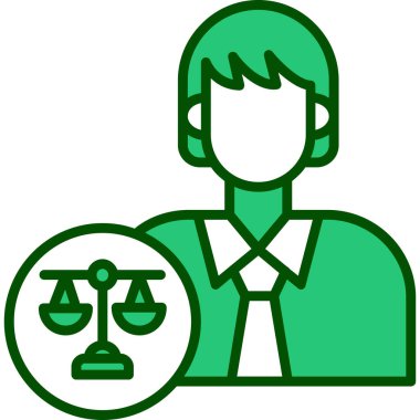 adalet simgesi vektör illüstrasyonu