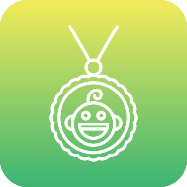 Benzersiz maymun vektör simgesi