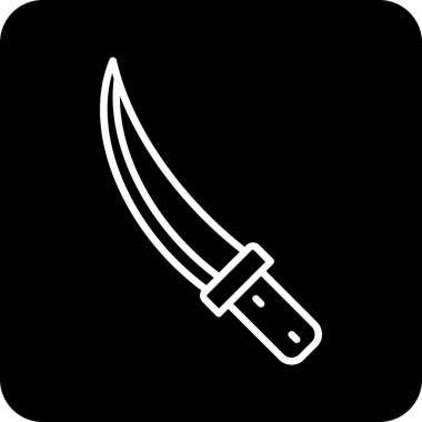 bıçak simgesi vektör illüstrasyonu