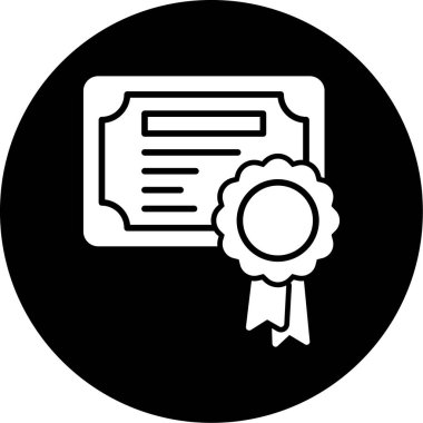 Eğilim biçimi izole edilmiş arkaplanda diploma simgesi