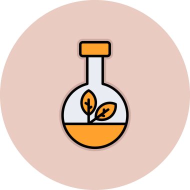 Bir çiçek simgesinin vektör illüstrasyonu