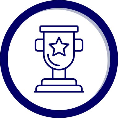 kupa simgesi, basit tasarım illüstrasyonu