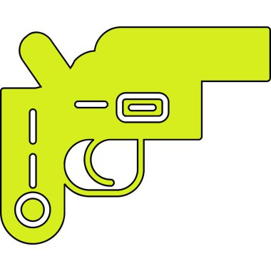 Silah ikonu. vektör illüstrasyonu