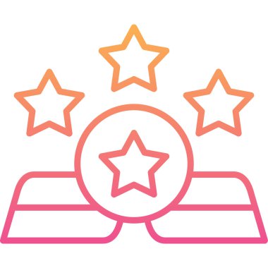 Yıldız simgesinin vektör illüstrasyonu