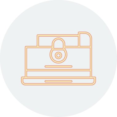 bilgisayar vektör çizgisi simgesi, vektör