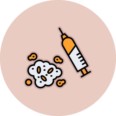 Tıbbi bir ikon. modern düz biçim vektör illüstrasyonu.