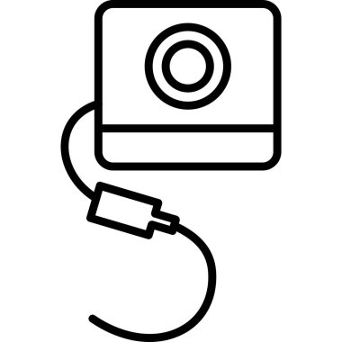Kamera. Web simgesi basit illüstrasyon