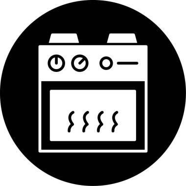 fırın web simgesi, vektör illüstrasyonu
