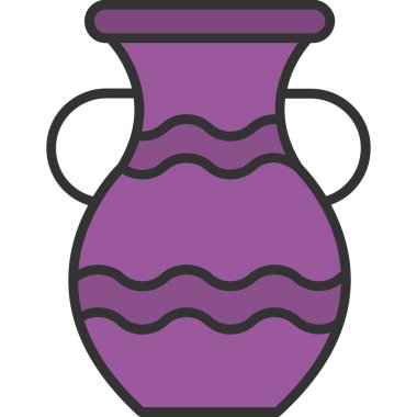 Bir vazonun vektör illüstrasyonu