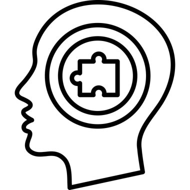 özet biçimi izole edilmiş vektör arkaplanındaki beyin simgesi