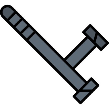 Moda Biçimli Çekiç Simgesi İzole Arkaplan