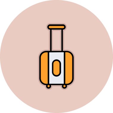 bagaj vektör simgesi modern basit illüstrasyon