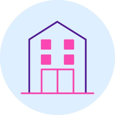 Ev. Web simgesi basit illüstrasyon