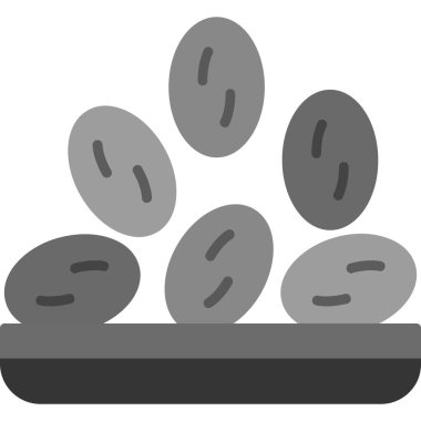 Yumurta ikonu vektör illüstrasyonu