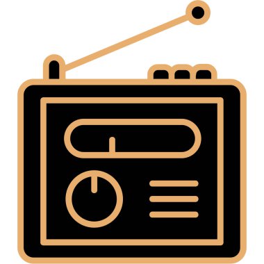 ses müzik radyo simgesi - taslak biçimi