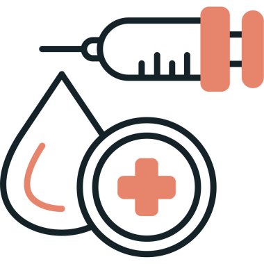 Kan bağışı kan ikonu