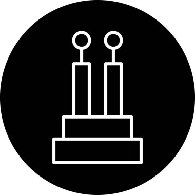 Bir b simgesinin vektör illüstrasyonu