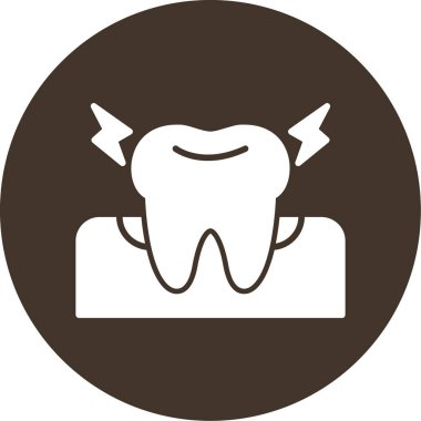 Diş simgesi, vektör illüstrasyonu