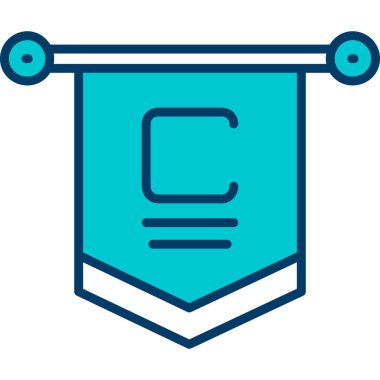 Rozet simgesi vektörü. İnce çizgi işareti. izole edilmiş sınır sembolü çizimi