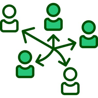 bağlantı ağ simgesi vektör illüstrasyonu