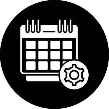 Takvim. Web simgesi basit illüstrasyon