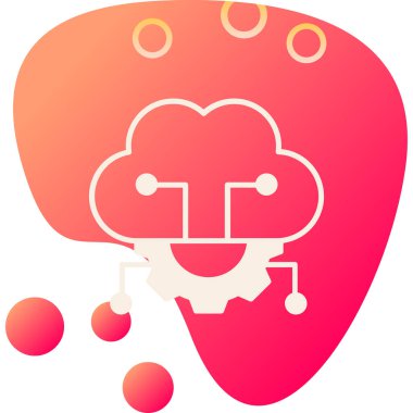 Bulut hesaplama. vektör illüstrasyonu