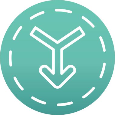 ok simgesi vektör illüstrasyonu