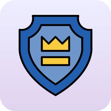 Kalkan simgesi dijital mavi