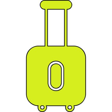 Çizgi film valizinin vektör çizimi