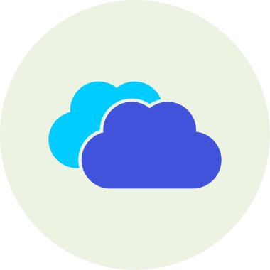 Bulut. Web simgesi basit illüstrasyon