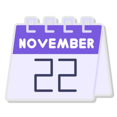 Takvim simgesi vektör illüstrasyonu